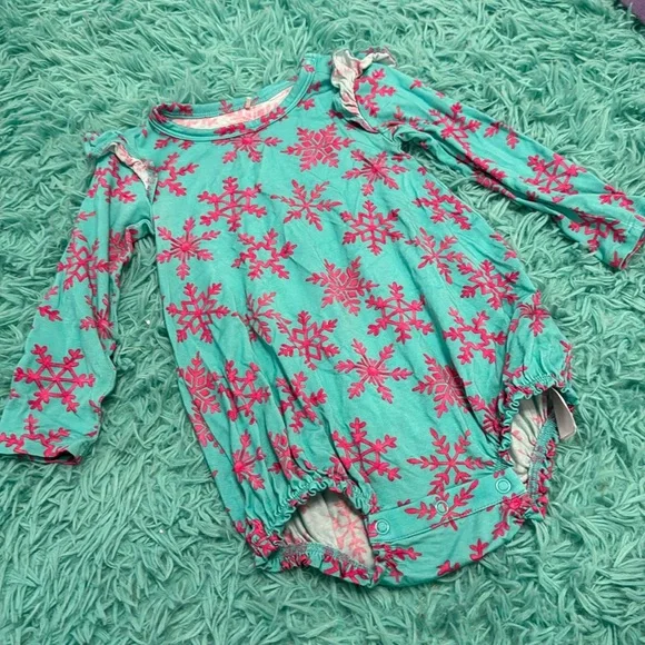 Posh peanut queen of snowflakes bubble romper - Picture 1 of 4